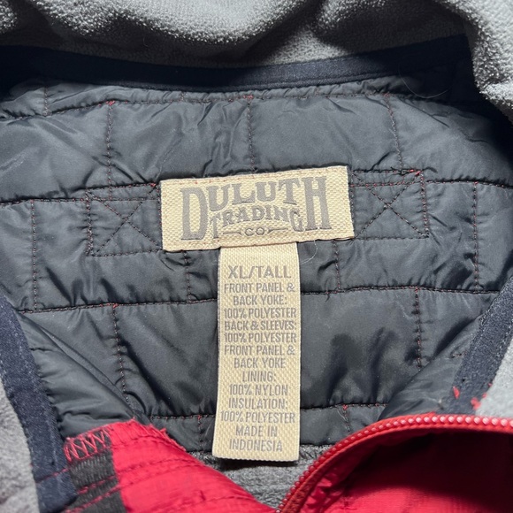 The Duluth Trading Quilted Jacket Fleece Lined Finger Opening XLT - Picture 4 of 4